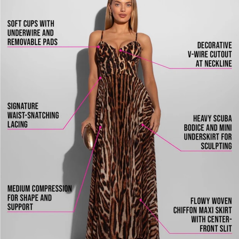 TA3 Vixen Corset Maxi Dress - Picture 2 of 6